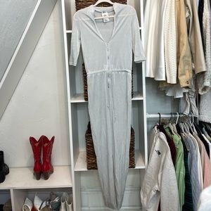 Silver Metallic Oh Polly Sheer Jumpsuit